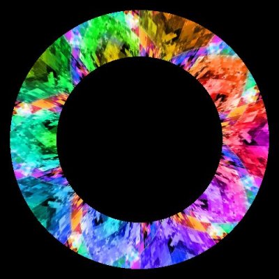 Isometric Prism Rainbow round preview