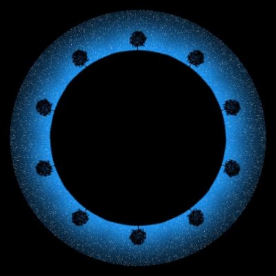 Tree, night, sky. round preview