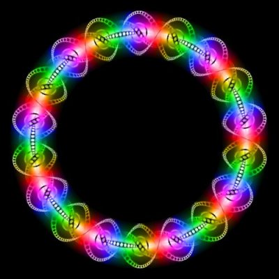 Iridescent Spots round preview