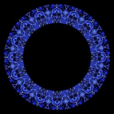 Abstract blue 1 round preview