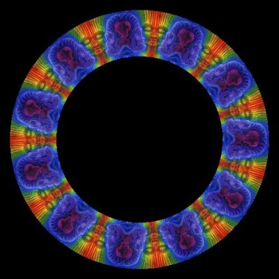 41220 abstract trippy funky colorful round preview