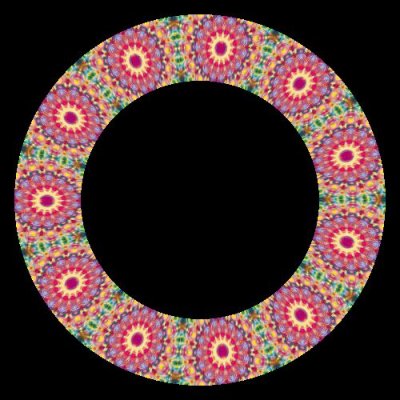 colorful kaleidoscope bassnectar flag 3ft 136px round preview