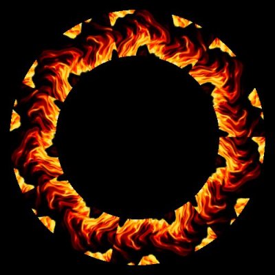 flame ripple wave round preview