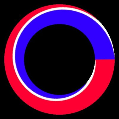 red to blue round preview