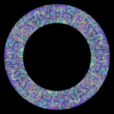 Abstract Paisley Panorama round preview