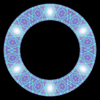 Flower Of Life Crystal Panorama round preview