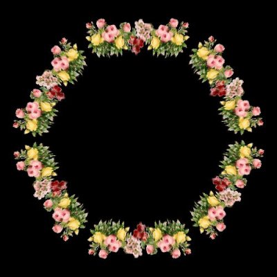 Classic Flower Motif round preview