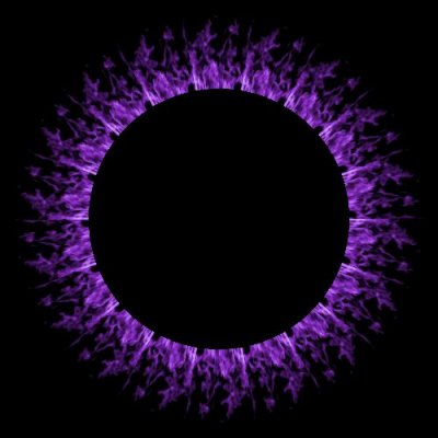 purple flames on black leggings round preview