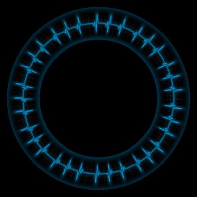 Electric heart beat round preview