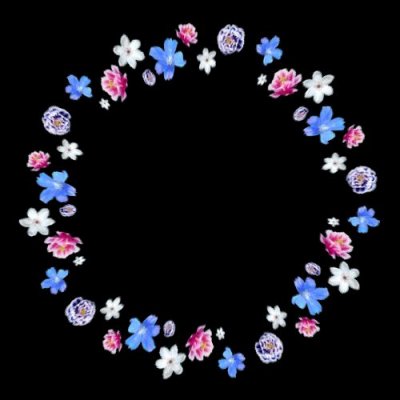 big flowers round preview