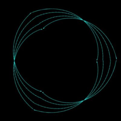 Crisscross Four lines round preview