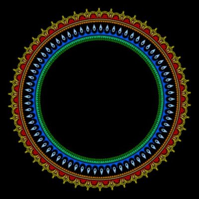 fineSeufzer indianPattern 2 round preview