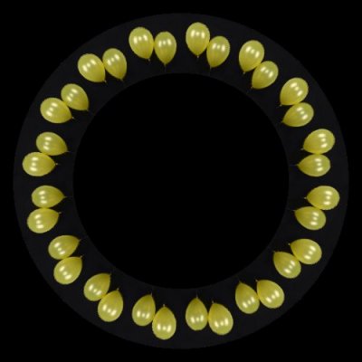 yellow ballons round preview