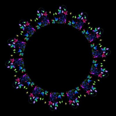 Butterflys and Flowers round preview