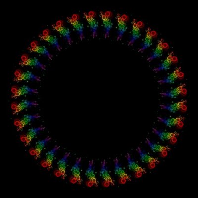 Rainbow Animation round preview