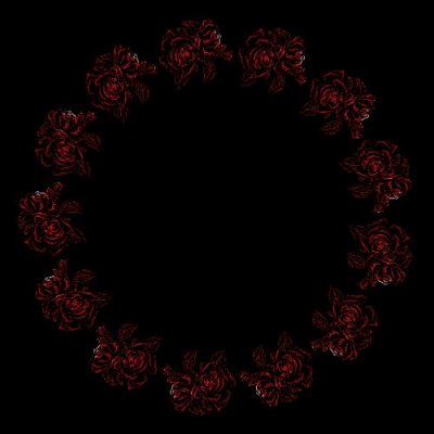 Large Rose round preview