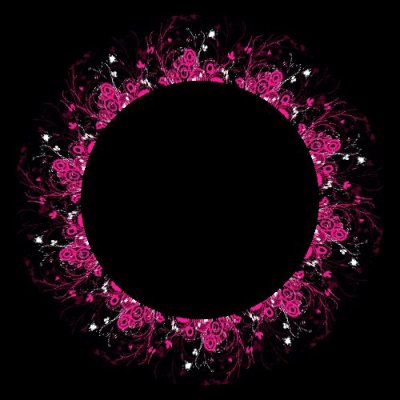 Pink Flowers round preview