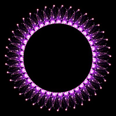 Purple Blurb round preview