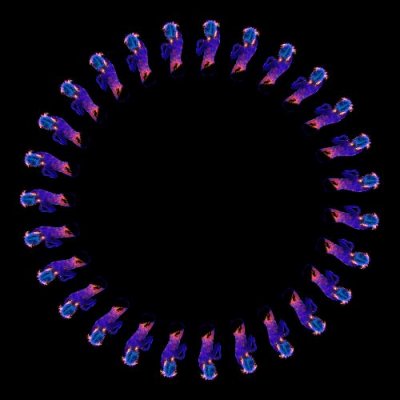 Universe body painting round preview