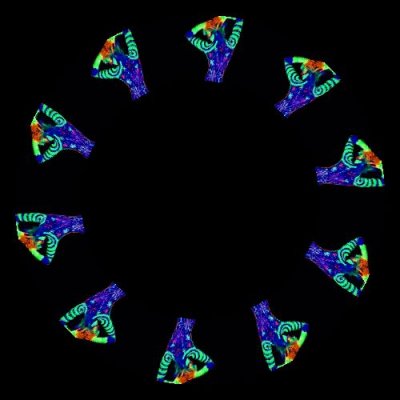 Blacklight body painting round preview