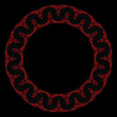 black and red filligree complete round preview