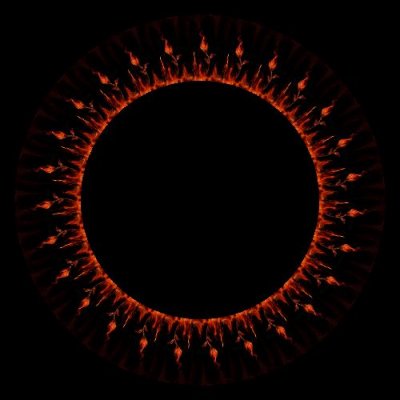 Beautiful fire flower round preview