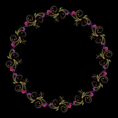 Flower Filigree round preview