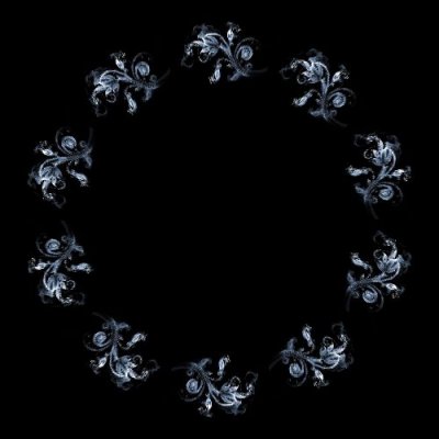 black and white round preview