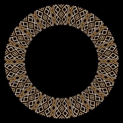 Black and Gold Gatsby round preview