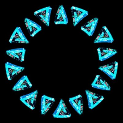 BLUE impossible triangles round preview