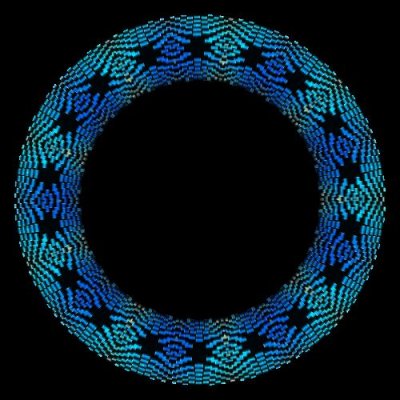 circle of rectangles round preview