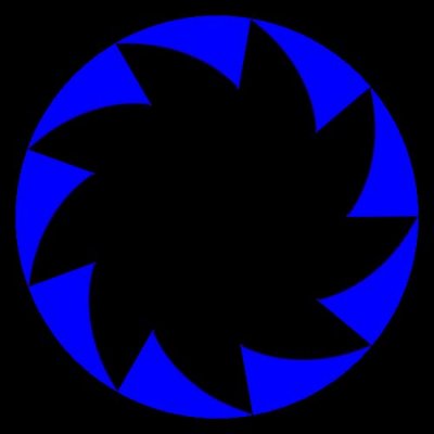 fadein top blue round preview