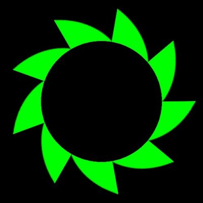 fadeout bottom green round preview