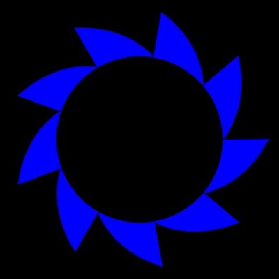 fadeout bottom blue round preview