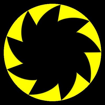 fadeout top yellow round preview