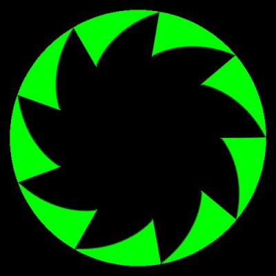 fadeout top green round preview