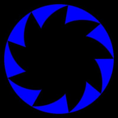 fadeout top blue round preview