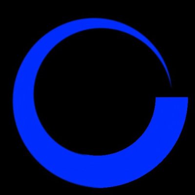 blue center end fade out round preview