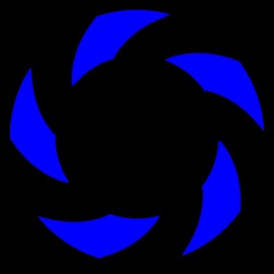 blue line bottom top round preview