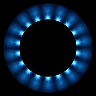 Magnetic Flux Blue round preview