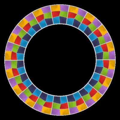 Geometric Versatile Color Tiles round preview