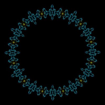 blue kaleidoscope round preview