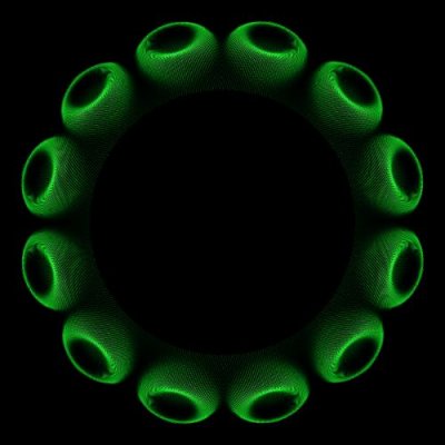 green circle lines round preview