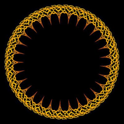 Yellow mosaic round preview