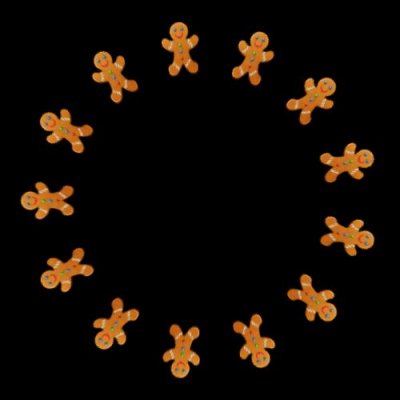 Gingerbread Man round preview