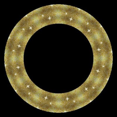 Gold Glitter Seamless Pattern Disco Ball round preview