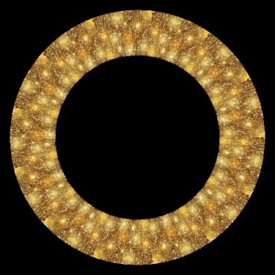 Gold Glitter Seamless Pattern Disco Ball 2 round preview