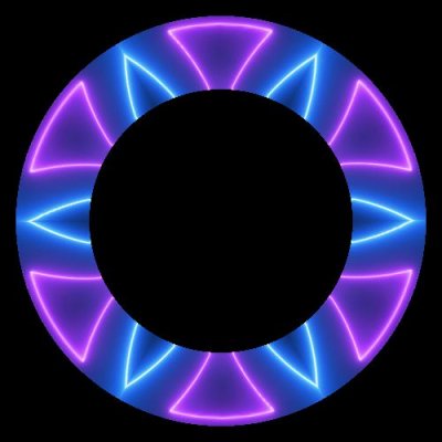 Simple Neon round preview