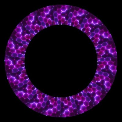 Purple homeycomb round preview