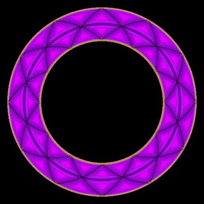 Fuscia Flow round preview